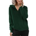 thumbnail image 1 of LUXUR Manteau d'Hiver Chaud à Manches Longues pour Femmes Vert 2TG, 1 of 2