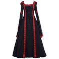 thumbnail image 1 of TIMIFIS Robe Vintage Renaissance pour Femmes Robe Grande Taille Robe Longueur au Sol Gothique Vintage Médiévale Cosplay pour Femmes Princess Dress - Printemps/été, 1 of 7
