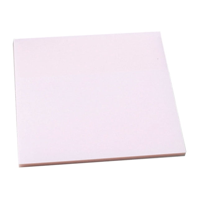 Transparent PET Sticky Notes Pack - Semi-See-Through Student Reminder Sheets for Books, Files & Office Annotation - 75x75mm