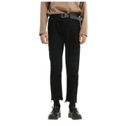 Men's Jeans Men's Relaxed Fit Jeans Straight Leg Stretch Comfort Ninth Pants Denim Jeans for Men Pantalon Jeans Homme Black M