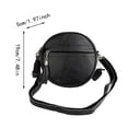 thumbnail image 2 of Leather Round Shoulder Bag Versatile Travel Purse for Work and Party Outings, 2 of 6