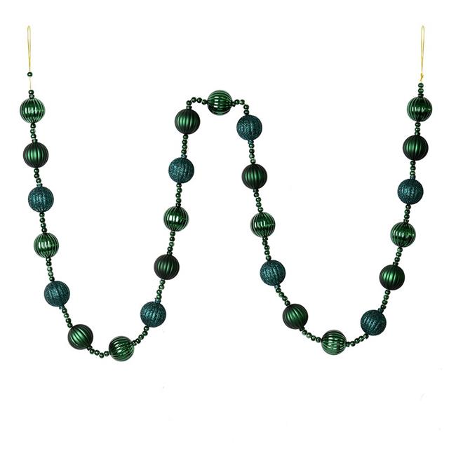 Vickerman M183562 Guirlande à Rayures Bleu Mer 6 Pieds