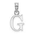 thumbnail image 1 of Diamond2Deal 14K Pendentif Initiale Lettre g en Or Blanc pour Femmes, 1 of 6