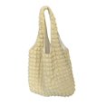 thumbnail image 1 of Shopping Bag Cloud Bubble High Capacity Soft Cloth Portable Handle Space-Saving Storage Solid Color Women Shoulder Tote Bag Daily Accessory, 1 of 11