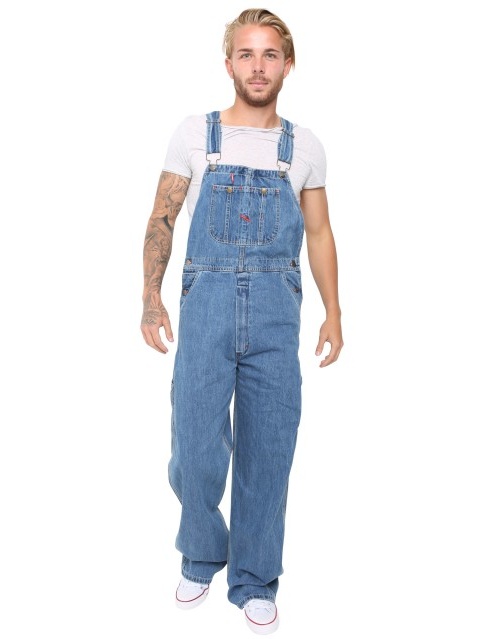 Men Denim Bib And Brace Overalls Painters Coveralls Pro Work Engineer Dungarees
