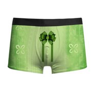 FhsagQ Underwear Mens Underwear Briefs Black Men's St. Patrick's Holiday Fashion Printed Underwear Men Underwear Boxers Brief Polyester Super Fit Breathable Underwear for Men Briefs Green S
