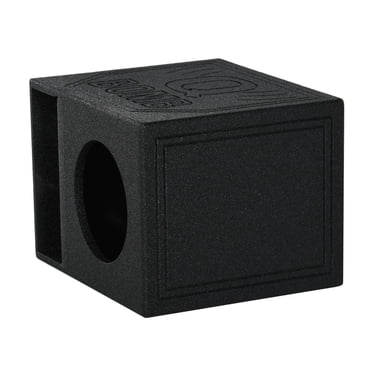 QPower QBomb QBOMB12HP Single Boîtier de Caisson de Basses à Orifice Ventilé de 12 Pouces avec Vaporisateur pour Doublure de Lit