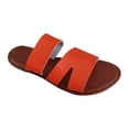 thumbnail image 2 of Graduation Gift AXXD Ladies Sandals OrangeSize 8.5 New Summer Flat Sandals Open Toe Casual Slides, 2 of 5