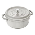thumbnail image 1 of STAUB La Cocotte 3.7 L Cast Iron Round Cocotte, White Truffle, 1 of 11