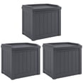 thumbnail image 1 of Suncast Coffre de Terrasse Extérieur de 22 Gal pour Petit Patio avec Siège de Rangement (Lot de 3), 1 of 11