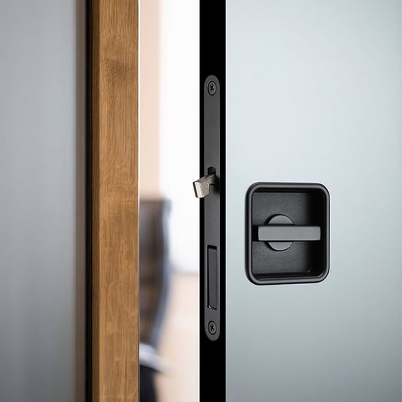 SUYIN Serrure de Porte Coulissante Carrée Serrure de Porte de Chambre Serrure de Porte Coulissante de Balcon