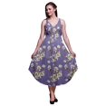 thumbnail image 1 of Bimba Robe de Plage Bohème Sans Manches Midi à Bretelles Imprimée Florale pour Femme - Xxx-Grand, 1 of 1
