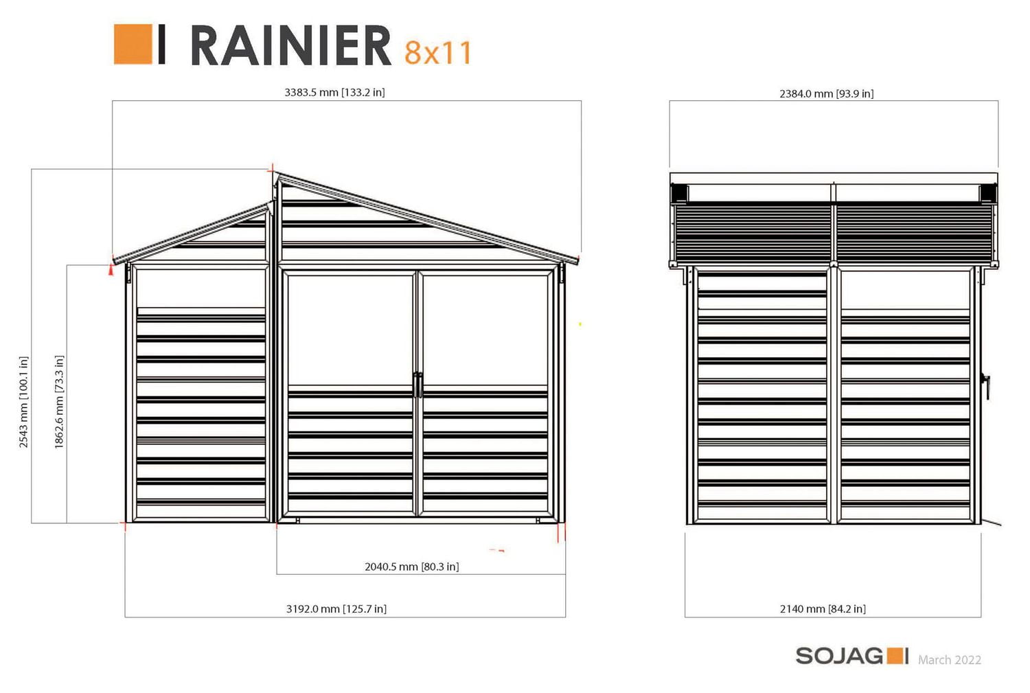 Pergola de 10 x 12 pi à cadre d’aluminium au fini bois