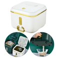 thumbnail image 3 of GUOOL Airtight Rice Storage Container Food Container Bin Perfect for Rice Flour Cereal White S, 3 of 9