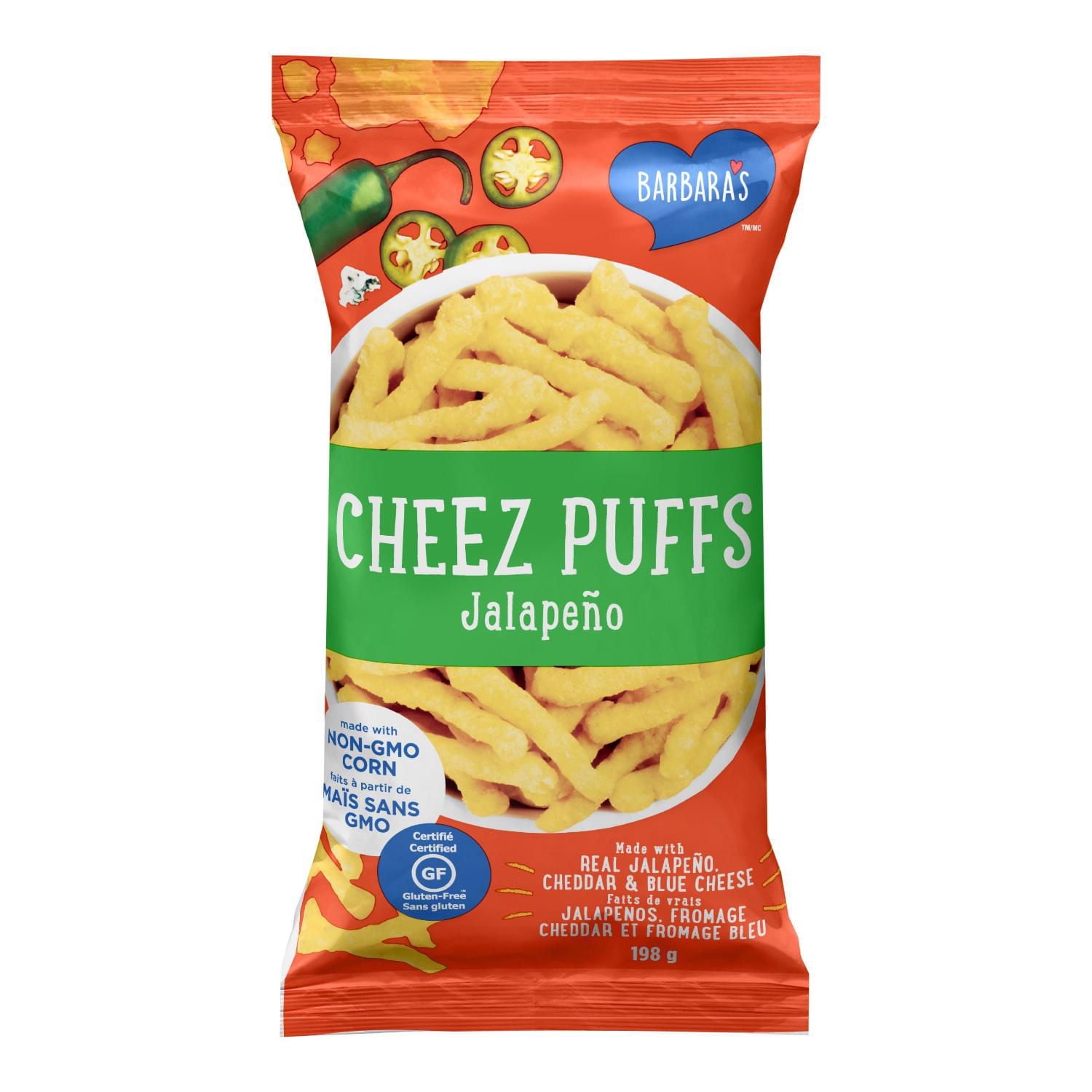 Barbara's Bakery Jalapeno Cheese Puffs