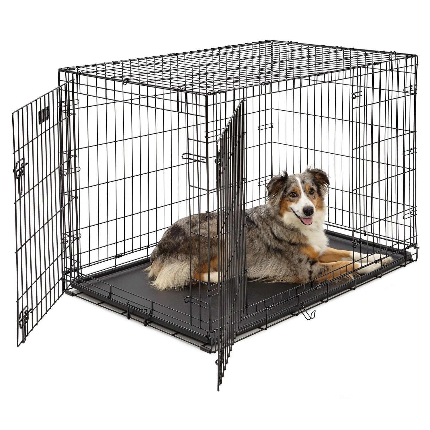 Midwest iCrate Caisse Pliante pour Chien à Double Porte avec Panneau de Séparation