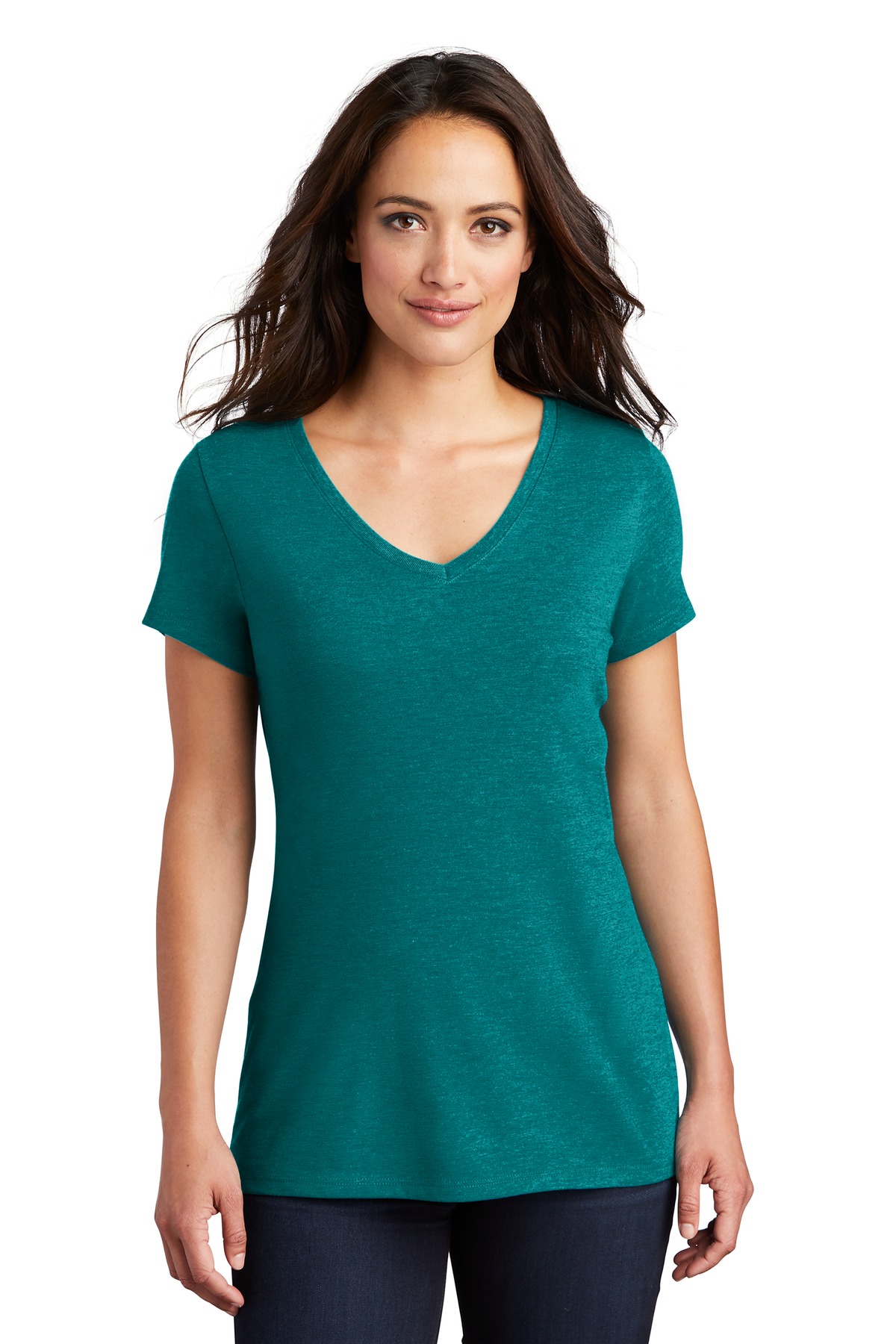 District Women's Perfect Tri VNeck T-Shirt - DM1350L