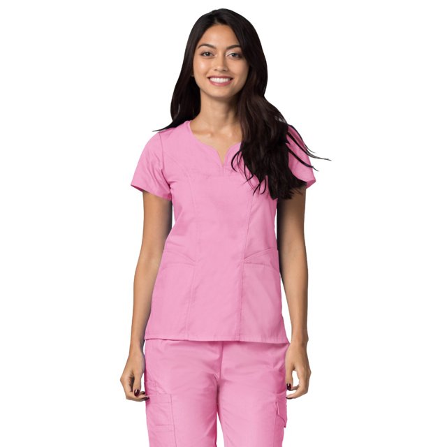 Adar Universal Scrubs For Women - Curved Glamour Scrub Top