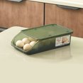 thumbnail image 1 of Boîte de Rangement en Plastique d'Oeufs en Plastique Rouleau Automatique Transparent Épaissi Récipient de Rangement d'Oeufs Rainurés pour la Cuisine de Réfrigérateur, 1 of 5