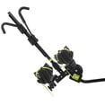 thumbnail image 2 of Swagman Bike Rack 64678 Current; 1-1/4 Inch And 2 Inch Receiver Hitch Mount; Holds 2 Bikes; 60 Pound Weight Capacity Per Bike; Bike Wheel Strap To Wheel Trays; With Lock; Foldable; Black, 2 of 5