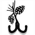 thumbnail image 2 of Village Wrought Iron WH-D-109 Leaf Fan Double Wall Hook, 2 of 2