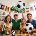 thumbnail image 4 of HCBY Soccer Themed Balloon Set, Plastic yet Leak-proof Aluminum Foil Model, Tightly Sealed Air Structure, Flexible Reusable Material, Long-lasting Inflatable Ball for Sports Venue Decoration, 4 of 6