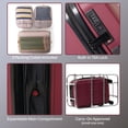 thumbnail image 4 of 5-Piece Hardside Luggage Set: 28" Spinner Suitcase, 20" Carry-On & 3 Packing Cubes, 4 of 9