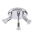 thumbnail image 4 of 3 Way Round Plate Ceiling Spotlight Cabinet Rotatable LED Light Bulbs Home Lighting Warm White Light, 4 of 8