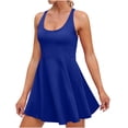 thumbnail image 3 of Combinaison d'Entraînement pour Femmes, Robe de Tennis une Pièce, Short, Tennis, Gym, Combinaisons Athlétiques pour Femmes Été, 3 of 7