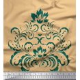 thumbnail image 1 of Soimoi Rayon Fabric Ogee Damask Print Fabric by Yard 42 Inch Wide, 1 of 5