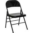 thumbnail image 1 of Flash Furniture Hercules Series Black Metal Folding Chair, 1 of 9