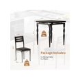thumbnail image 3 of Ourlova Home Dining Table Set For 2 Dining Table And Chairs Set Of 2 3 Piece Dining Table Set With Spiral Table Legs For Small Spaces Kitchen Apartment, 3 of 6