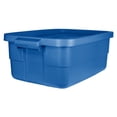thumbnail image 2 of Rubbermaid Roughneck Tote 10 Gal Storage Container, Heritage Blue (6 Pack), 2 of 7