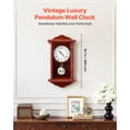 thumbnail image 2 of VEVOR Grandfather Clock Vintage Pendulum Wall Clock 18 in with Quartz Movement, 2 of 9