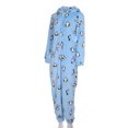thumbnail image 3 of Solid Color Parent-Child Suit, Long Sleeve Family Pajamas Set, Round Neck Zipper Hoodie, 3 of 6