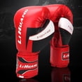 thumbnail image 4 of Gants d'Entraînement de Boxe pour Hommes et Femmes, Sparring, Kickboxing, GYM, 10 Oz, challenge, heavy Punching, 10 Oz, Rouge, 4 of 9