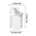 thumbnail image 3 of Food Grade Plastic Kitchen Storage Container - Airtight Insect-Proof Cereal Bin with Transparent Window, Large Capacity Rice/Flour Storage Box for Pantry Organization(4.3x3.9x6.7 in), 3 of 7