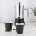 thumbnail image 2 of Easyworkz Tasse à Espresso en Acier Inoxydable 2,5 oz Noire à Double Paroi Isolée (Ensemble de 2), 2 of 6