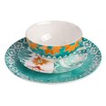 thumbnail image 4 of Tia Mowry 12 Piece Fine Ceramic Dinnerwware Set, Teal, 4 of 6