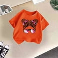 thumbnail image 5 of WEIYLL T-Shirts pour Fille Imprimé Mignon Col Rond Manches Courtes Été Décontracté Tee-Shirt Enfant pour 11-12 Ans, 5 of 5