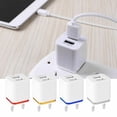 thumbnail image 3 of Adaptateur de Charge Rapide à Double Paroi USB 1A 2A 5V pour Android / Galaxy / iPhone, 3 of 8