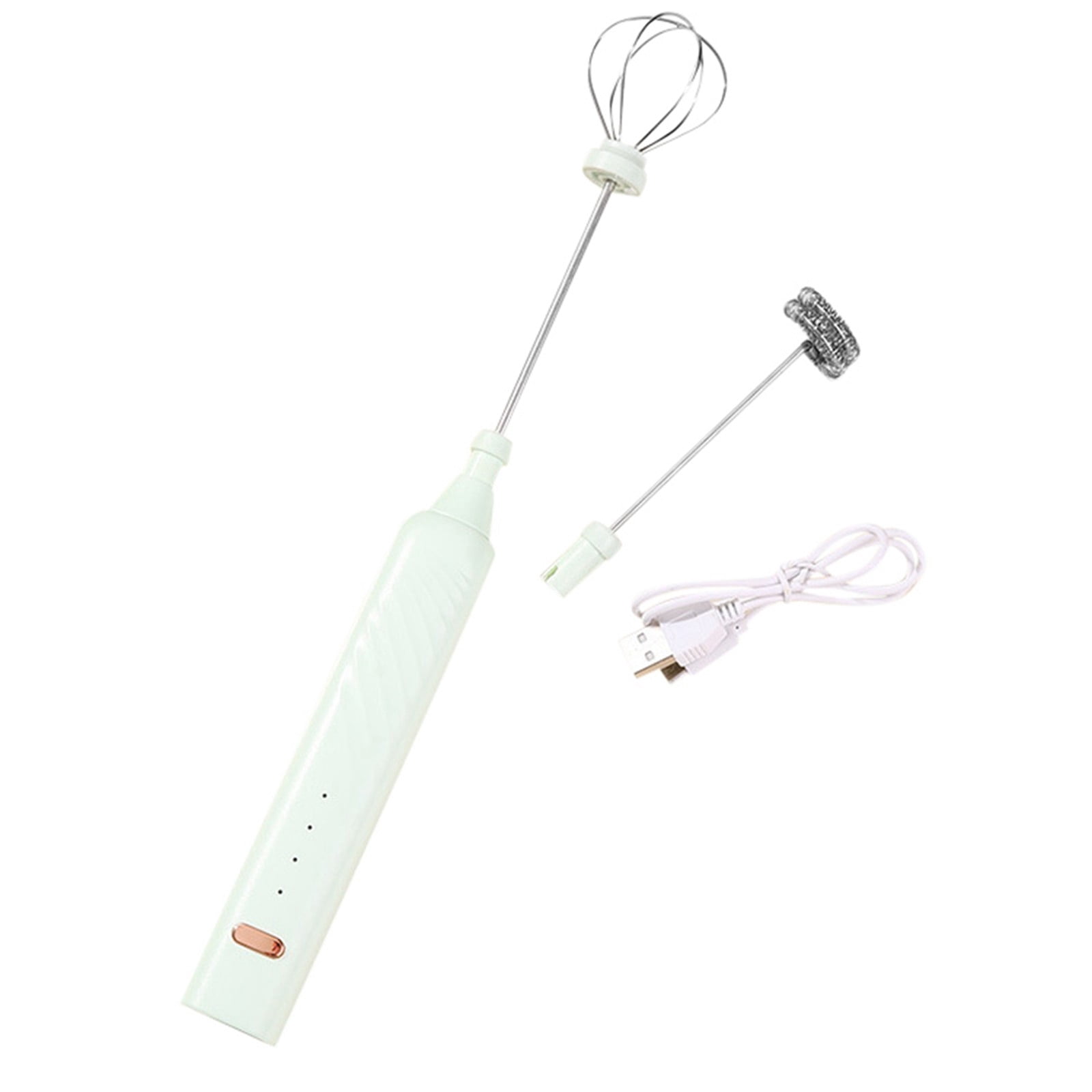 TIELUTT Egg Beater 3 Speed Wireless Baking Milk Frother Function Double Head USB Milk Coffee Milk Hand Cake Mixer Hand Mixer Heavy Duty Rope Whipping Handheld Whisker Stuff for 5$