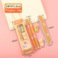 thumbnail image 4 of TopLLC 5 Pcs Stationery Set for Primary School Students, Kawaii Animals Design Including 2 Pcs Pencil Sharpener Eraser and Ruler, Draw and Sketch Pencil Kit Back to School Supplies Gifts for Kids, 4 of 9