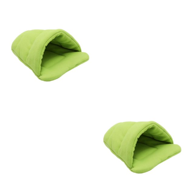 Transemion Lit pour Chien Doux et Confortable Adapté à Toutes les Races Universel Facile à Nettoyer Vert TP, 2Set