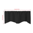 thumbnail image 3 of TIELUTT Door Curtain Kitchen Shading Window Curtain Solid Color Pocket Fan Shaped Curtain Short Curtain 52 X 18 Restroom Curtains for Windows Curtains 84 Linen Shower Curtain 120 X 84 Curtains Curtain, 3 of 8