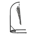 thumbnail image 3 of Chaise ovoïde à suspender avec support pour patio Mainstays - Gris, 3 of 8