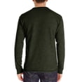 thumbnail image 3 of Pompotops Hommes Manches Longues Musclé Robuste Basique Uni Couleur Unie Blouse T-Shirt Haut Manches Longues Col Rond Blouses et Chemises en Solde, 3 of 5