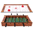 thumbnail image 1 of Gymax Kids Christmas Gift 2 In 1 Table Game Air Hockey Foosball Table, 1 of 7