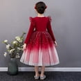 thumbnail image 4 of Tauxra Robe en Maille à Manches Longues et Col Rond pour Femmes, Jupe Élégante en Maille à Manches Longues au Style Princesse, Robe de Soirée Formelle pour Occasions Spéciales, 4 of 6