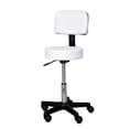 thumbnail image 2 of HOMCOM Tabouret de Massage Réglable Spa Salon de Beauté Chaise Pivotante pour le Visage Élévateur à Gaz Manucure, Blanc, 2 of 6